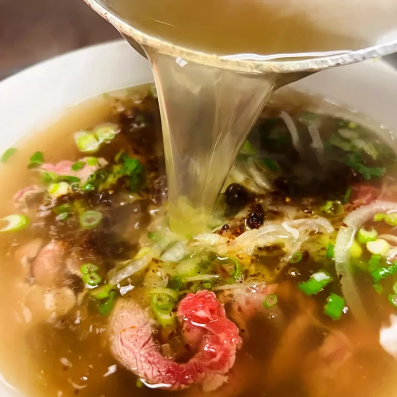Beef Satay Noodle Soup (Pho) at Saigon Sun, the best Vietnamese restaurant in Okotoks, AB